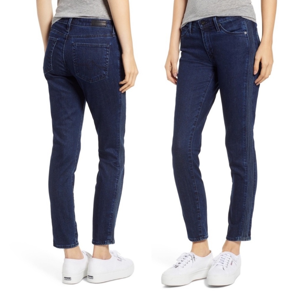 Adriano Goldschmied The Prima Ankle Pintuck Cigarette Jeans